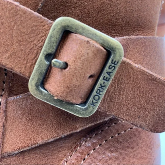 Kork-Ease Viki Women's Tan Leather Ankle Booties. Size 8. - Picture 7 of 10